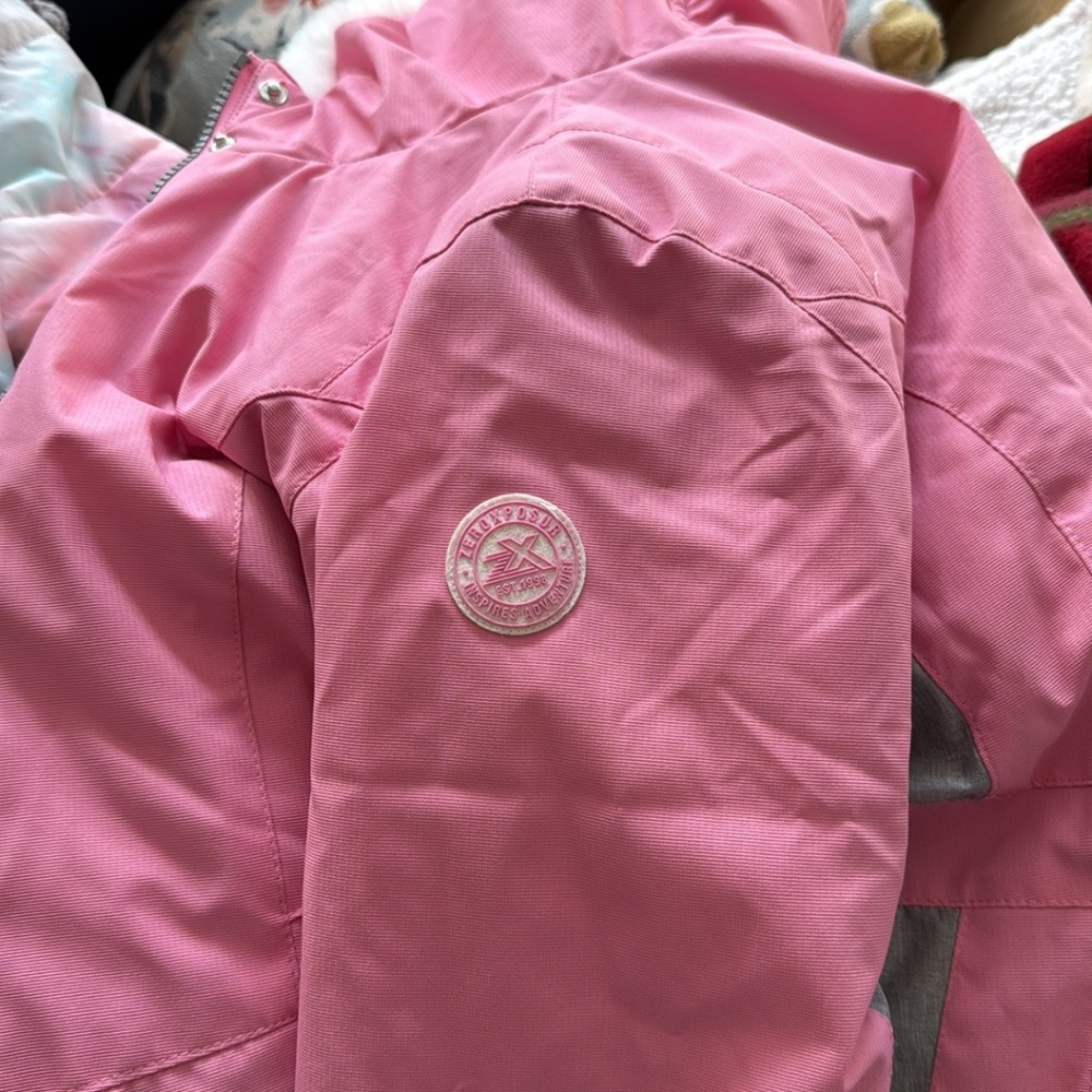 *LIKE NEW* ZeroXposur Girls 3-in-1 Systems Jacket- Pink/Gray/TyeDye - Size 7-8 - Picture 12 of 16